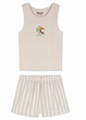 Пижама Primark Snoopy Ribbed XXS комплект для дома и сна Песочый (9021) - изображение 6
