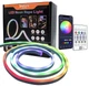 Стрічка розумна гнучка LED Neon RGB неонова 3 метри від USB керування кольорами режимами з телефона - зображення 1