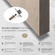 Стопор для дверей ограничитель открывания двери скрытый стоппер дверной фиксатор магнитный напольный стопер 28 мм бронза магнитные (FDP2802) - изображение 2