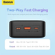 Портативна батарея Baseus Airpow 30000mAh 20W PD/3.0, QC/3.0 Black - зображення 3