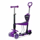 Детский самокат JR 3-026-K MAXI 5в1 (биговел) с подсветкой и музыкой, 3 колеса Фиолетовый - изображение 1
