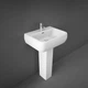 Раковина з ніжкою RAK Ceramics Metropolitan 52.5x18.5x41.5 см RAK0020 Білий (2872129806) - изображение 3