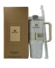 Термос термокружка Stanley Quencher H2.0 Tumbler из нержавеющей стали Cream Marble 0,88 л KT7002009 - изображение 7