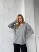 Удлиненный свитер из мягкого трикотажа Оne size 42-48 Серый (4965) - изображение 7