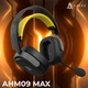 Бездротова ігрова гарнітура Ajazz AHM09 MAX Black Gray Yellow (AHM09-MAX-BGY) - зображення 9