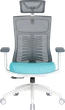 Крісло офісне OfficePro Balance OC550-W-DG-BL - зображення 2