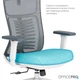 Крісло офісне OfficePro Balance OC550-W-DG-BL - зображення 15