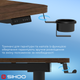 Компьютерный стол с электрорегулировкой высоты SIHOO D05 1400 x 700 мм Walnut/Black (D05-104/D05-107) - изображение 11