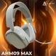 Бездротова ігрова гарнітура Ajazz AHM09 MAX Gray White (AHM09-MAX-GW) - зображення 6