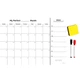 Магнитный Планер на месяц и неделю ⬩ My Perfect Month & Week ⬩ LifeFLUX ⬩ А3 ⬩ черно-белый - изображение 1