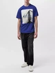 Футболка хлопковая длинная мужская G-Star Raw 59471818(Radar Blue) L Синяя с принтом (3001271928813) - изображение 3