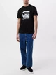 Футболка хлопковая длинная мужская G-Star Raw 59487403(Dk Black) L Черная с принтом (3001946314376) - изображение 3