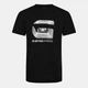 Футболка хлопковая длинная мужская G-Star Raw 59487403(Dk Black) M Черная с принтом (3000010844441) - изображение 4