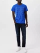 Футболка хлопковая длинная мужская G-Star Raw 59488018(Lapis Blue) M Синяя с принтом (3001693198601) - изображение 3