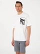 Футболка хлопковая длинная мужская Pierre Cardin G021SZ011-000-2247474(beyaz) XL Белая с принтом (8683859100521) - изображение 4