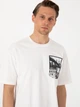 Футболка хлопковая длинная мужская Pierre Cardin G021SZ011-000-2247474(beyaz) M Белая с принтом (8683859100613) - изображение 5