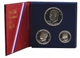 Набір монет США набір із 3 монет 1976 Срібло Proof 25, 50 центів, 1 долар у сувенірній упаковці - зображення 2