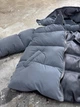 Оверсайз куртка пуховик цвет графитовый (клеточка) размер L/XL RAPID_RD414_2 - изображение 12