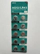 Батарейка Alkaline Battery AG12 LR43 SR435W LR1142 186 386A блістер 10 штук - изображение 5