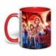 Чашка с печатью "Очень странные дела / Stranger Things" №3 (цвет красный) (37606) - изображение 1