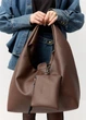 Женская сумка Sambag HOBO L шоколадная 34 х 37 х 16 см (53300020) - изображение 8
