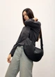 Женская сумка Sambag HOBO Bag-glove черная тканевая 50 х 28 х 5 см (53400064) - изображение 6