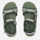 Подростковые сандалии для девочки Jack Wolfskin Taraco Beach Sandal K 4039531_4137 37 (5US) 23.1 см Зеленые (4064886032599) - изображение 4