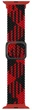 Ремешок нейлоновый MRK Ribbed с металлическим регулятором длины для Apple Watch 42/44/45/49мм Red and Black (mrk6095) - изображение 2