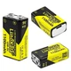 Акумулятор Крона/6LR61 LiitoKala USB-9V 1100 mAh літій-іонний з вбудованою зарядкою Type-C (19321) - зображення 5