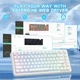 Бездротова Магнітна Клавіатура Attack Shark X82Pro HE 8К Біла Топографічна - зображення 4