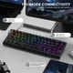 Бездротова Магнітна Клавіатура Attack Shark X68Pro HE 8К Чорна Топографічна - изображение 3