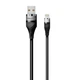 Кабель USB WALKER C735 Lightning 2м Black - зображення 1