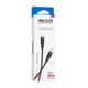 Кабель USB WALKER C735 Type-C to Lightning 20W Black - зображення 2