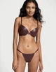 Комплект білизни Very Sexy Victoria’s Secret Leather Push-up Коричневий 34B-XS - зображення 1