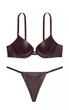 Комплект білизни Very Sexy Victoria’s Secret Leather Push-up Коричневий 34B-XS - зображення 2