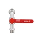 Кран шаровой поливочный Thermo Alliance Forte 1/2"Н незамерзающий TAF141W15 - изображение 5