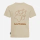 Детская футболка Jack Wolfskin Paw T K A65937_T0512 128 см Бежевая (4064886685184) - изображение 5
