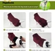 Гигиенические трусы/комбинезон собак WanTalk Full Body Dog Diaper, Wine Red, XS - изображение 6