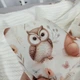 Дитяча всесезонна ковдра-плед 100х80 см Oh My Kids «Лисички Совенята» молочний - зображення 6