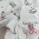 Подарунковий набір для новонародженого "Зайчики Лисички" молочний - зображення 11