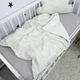 Натуральный детский плед со съемным утеплителем 140х110 см Oh My Kids «Abstract dots» молочный - изображение 1