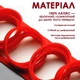 Гумова петля-еспандер EVAPOL 7-16 кг червона, гума для підтягувань, фітнесу та тренувань - зображення 5