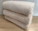 Набор турецких махровых однотонных полотенец Zeron 3 штуки 70х140 Beige плотность 500 г/м2 - изображение 2