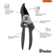 Секатор з перехресними лезами, V-SERIES, сталь SK5 ALU, KT-V1040 - изображение 3