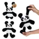 Детская мягкая игрушка-тянушка "Панда" Bambi MJ2405 размер 30 см - изображение 2