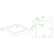 Душевой поддон с сифоном Mixxus CUBIC ST01-90x90x13 квадратный диаметр слива 52 мм NEW (MI8371) - изображение 9