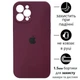 Чохол Silicone Premium case з захистом камери для iPhone 12 Pro Full Camera Protective bordo 6859 - изображение 1