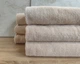 Набор турецких махровых однотонных полотенец Zeron 6 штук 70х140 Beige плотность 500 г/м2 - изображение 3