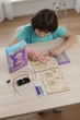 STEM Конструктор Дерев'яний Нічник "НЛО" (8+), Науковий набір Своїми Руками, Електрична 3D-модель - зображення 2