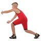 Трико для борьбы и тяжелой атлетики двустороннее мужское размер 4XL 158-162 см бифлекс красно-синий Zelart BO-1410 - изображение 3